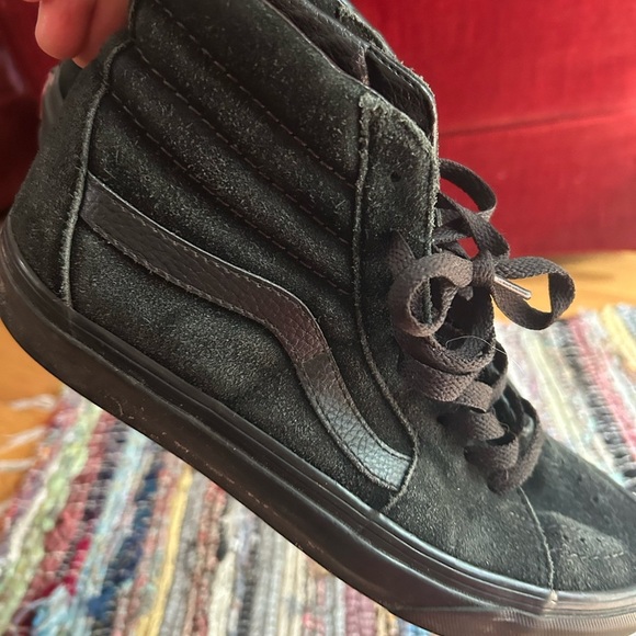 Vans Black Suede High-Top Sneakers men’s 7 women’s 8.5 - Picture 12 of 16